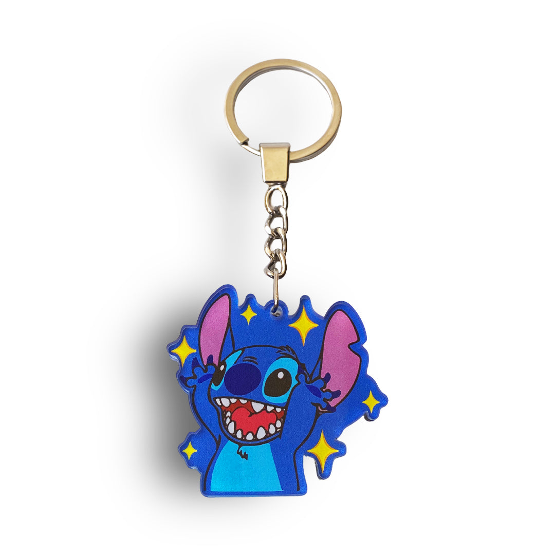 STITCH ACLYRIC KEYCHAIN