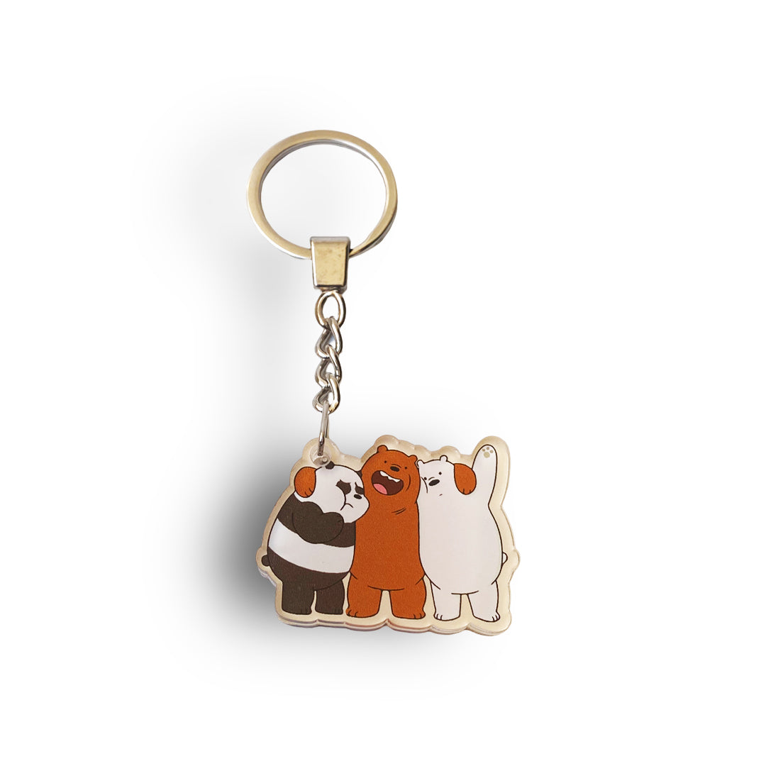 THREE BEARS ACRYLIC KEYCHAIN