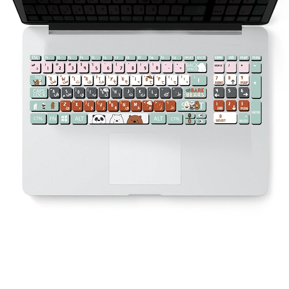 THREE BEARS KEYBOARD STICKER