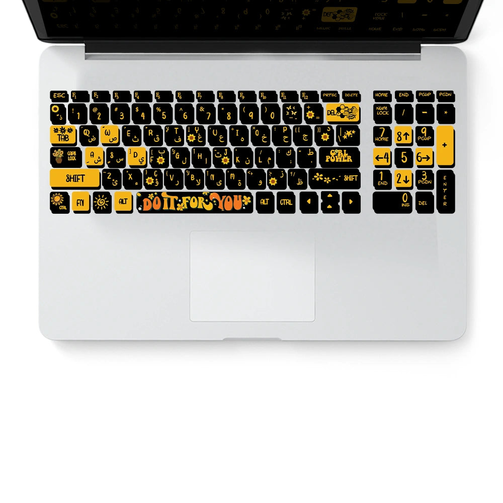 SUNFLOWERS KEYBOARD STICKER