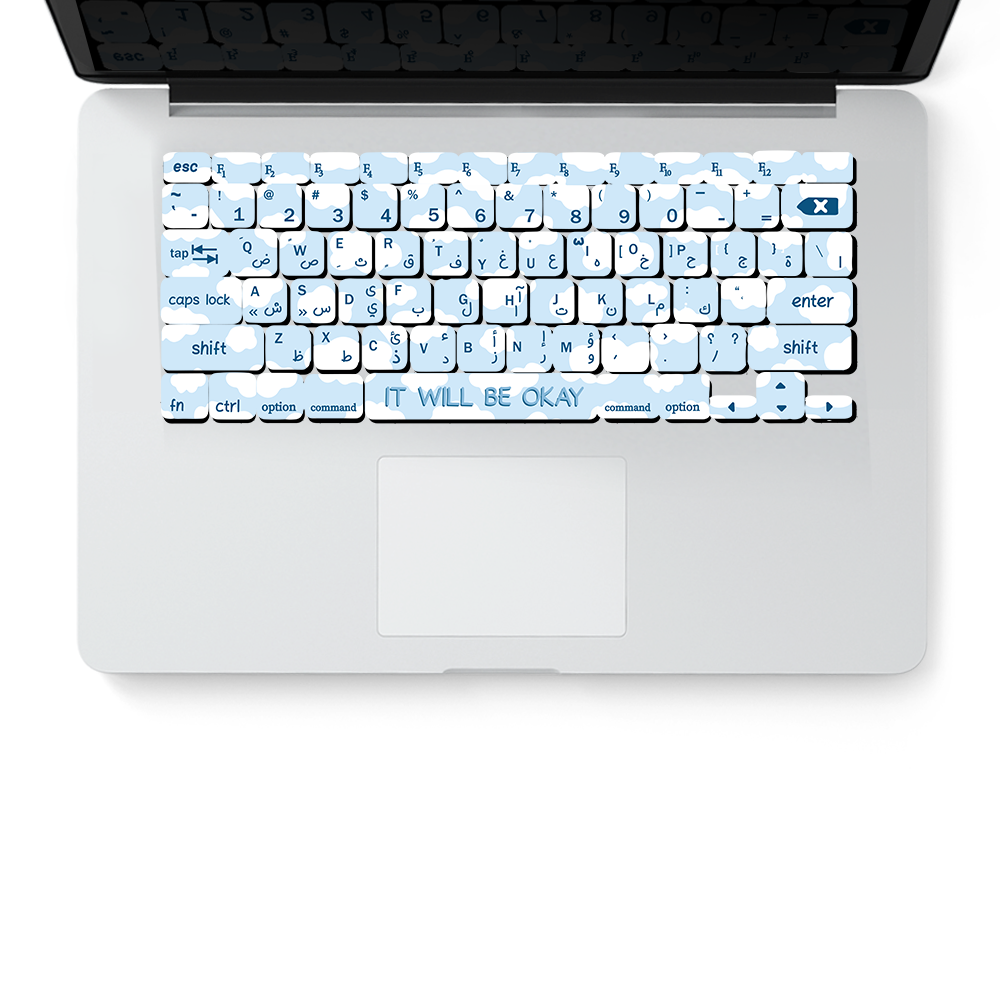 CLOUDS KEYBOARD STICKER