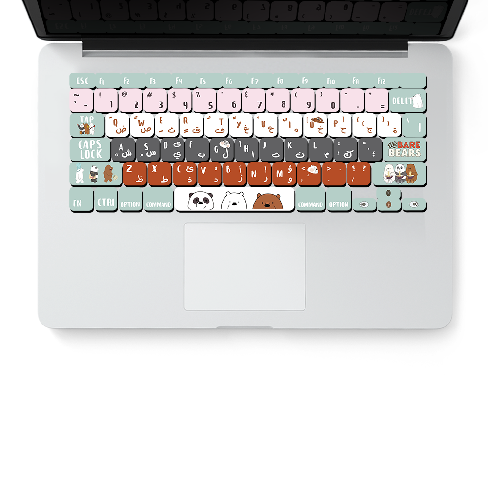 THREE BEARS KEYBOARD STICKER