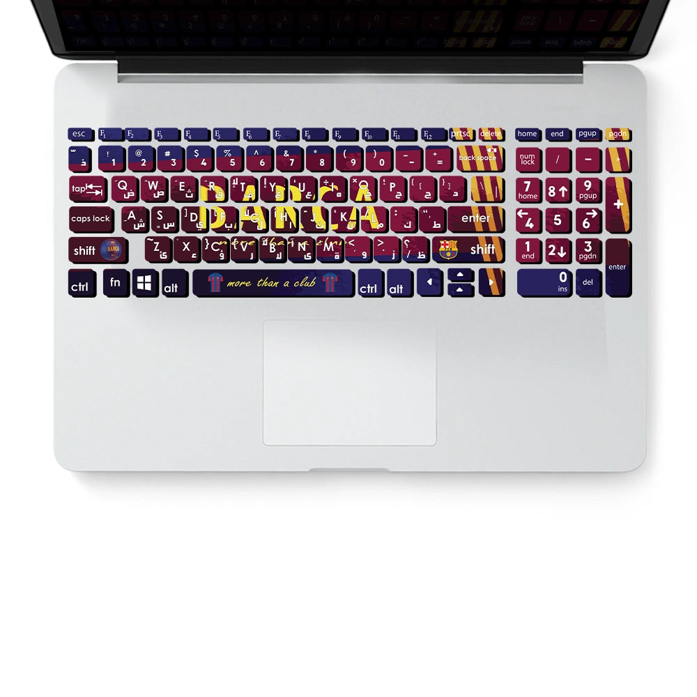 BARCELONA FC KEYBOARD STICKER