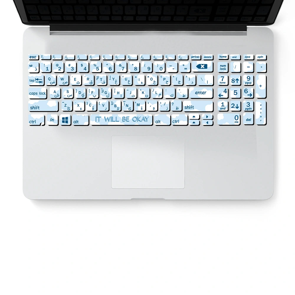 CLOUDS KEYBOARD STICKER