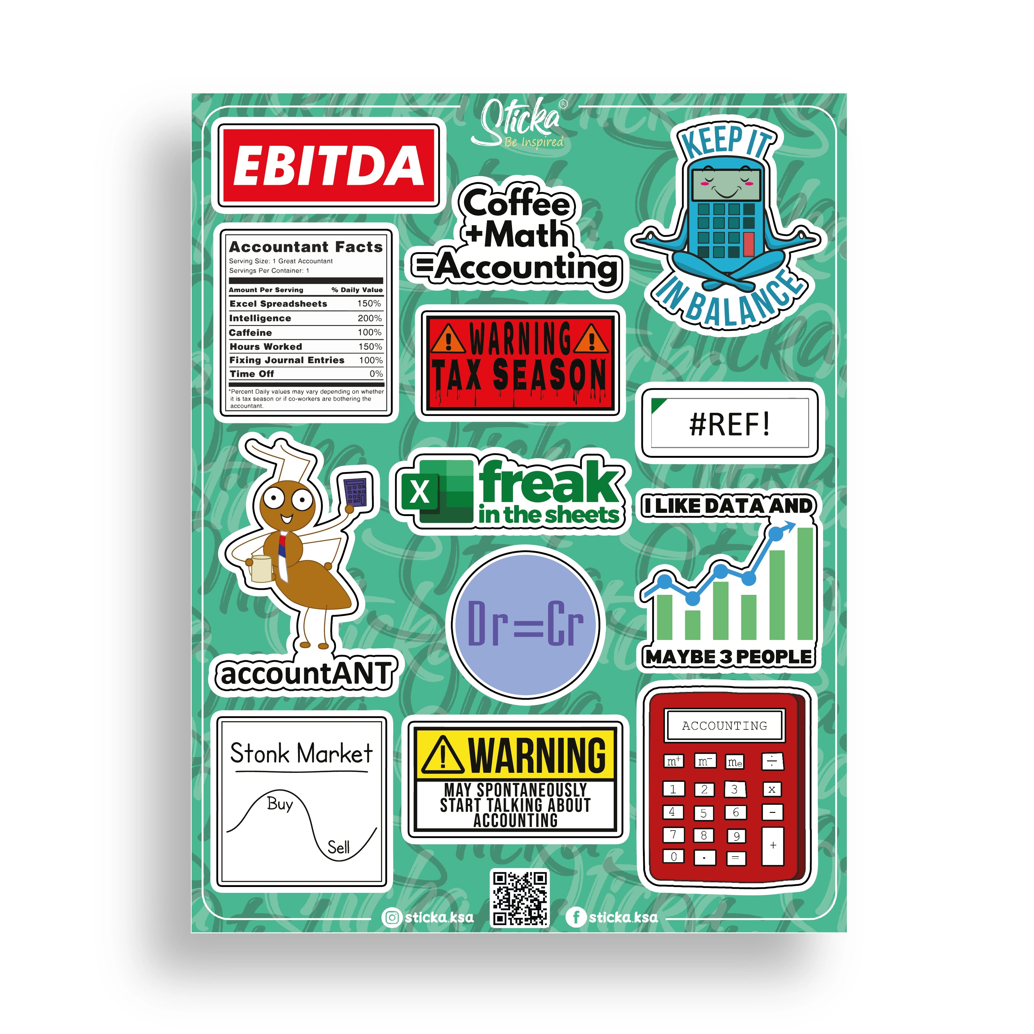 ACCOUNTING STICKER SHEET