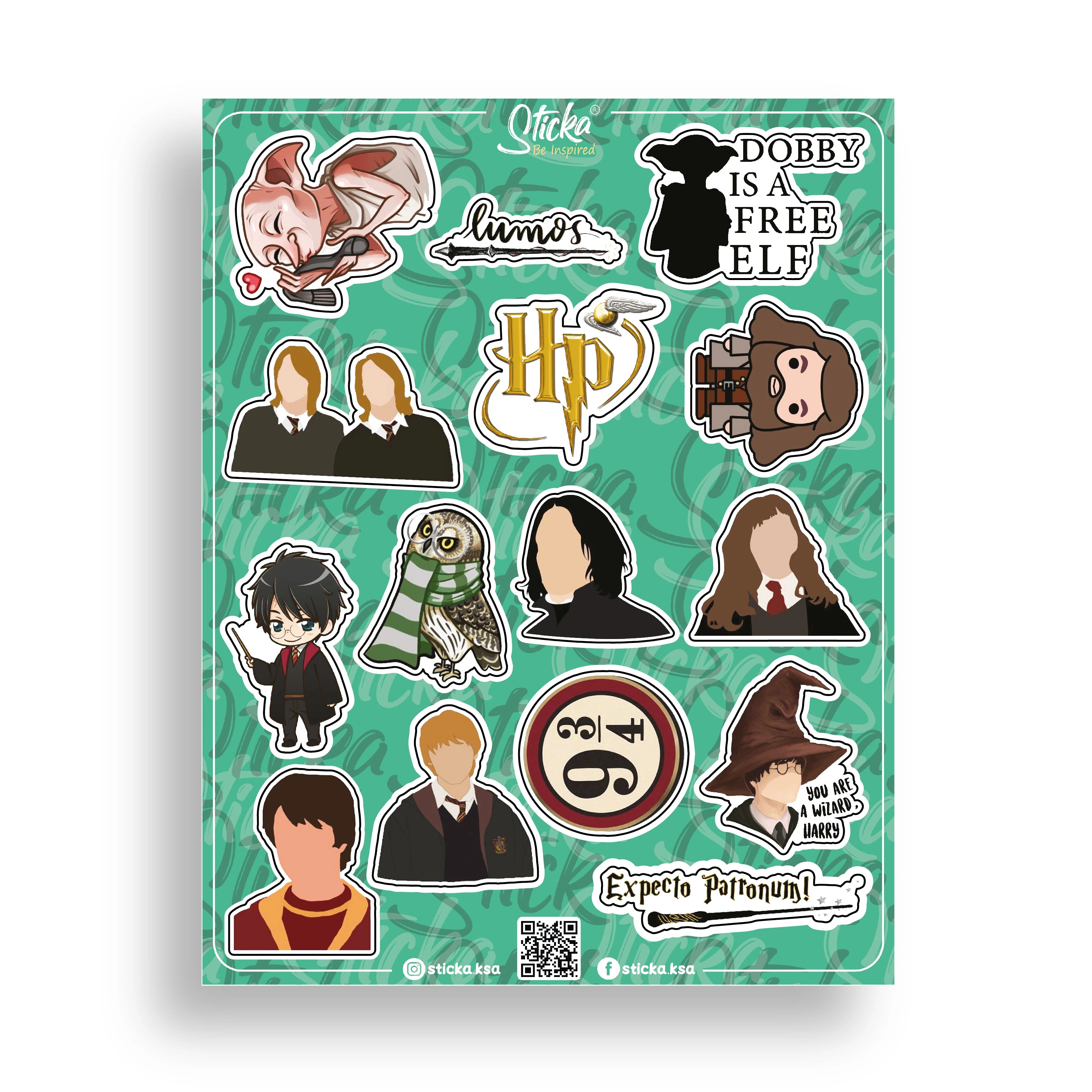 HARRY POTTER STICKER SHEET