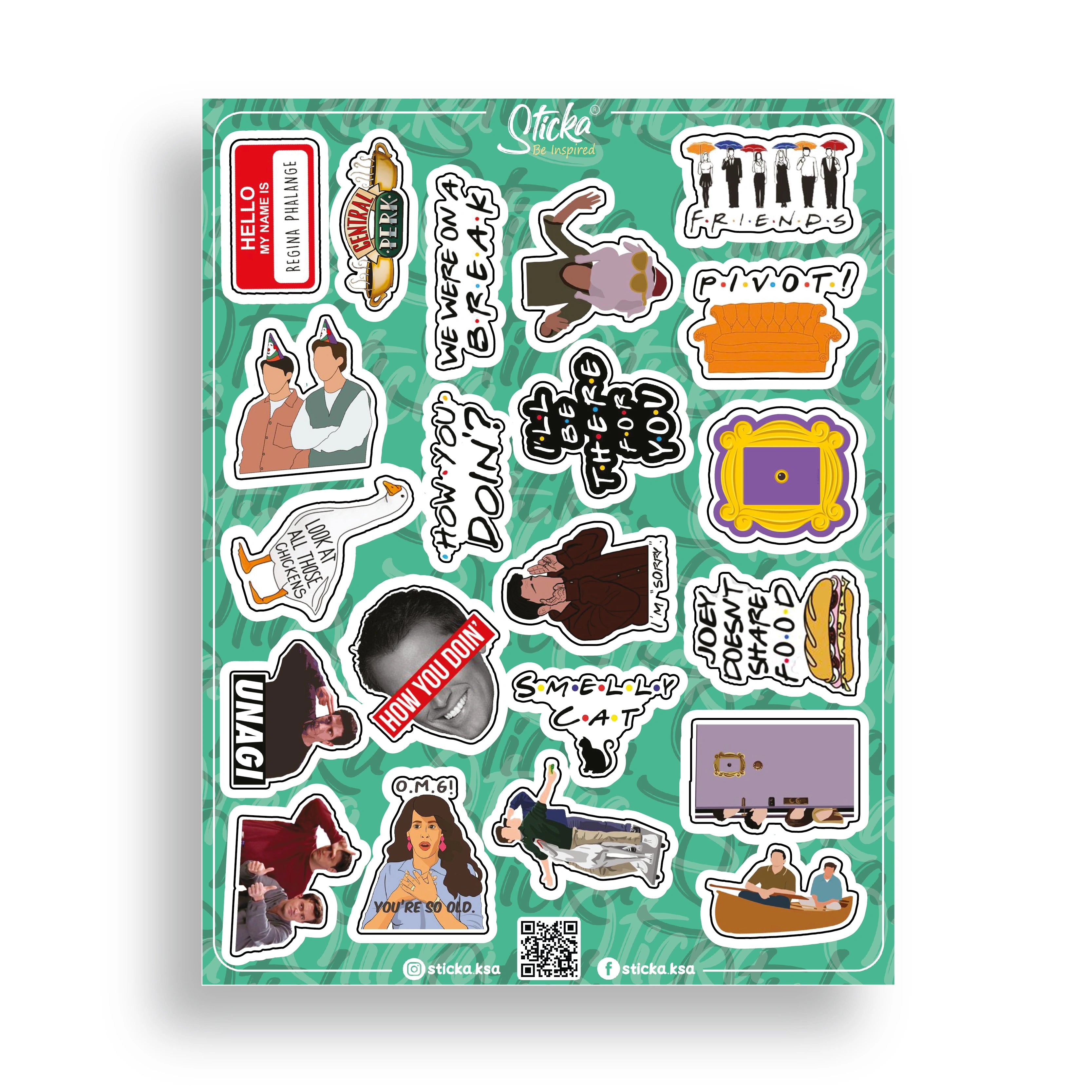 FRIENDS STICKER SHEET