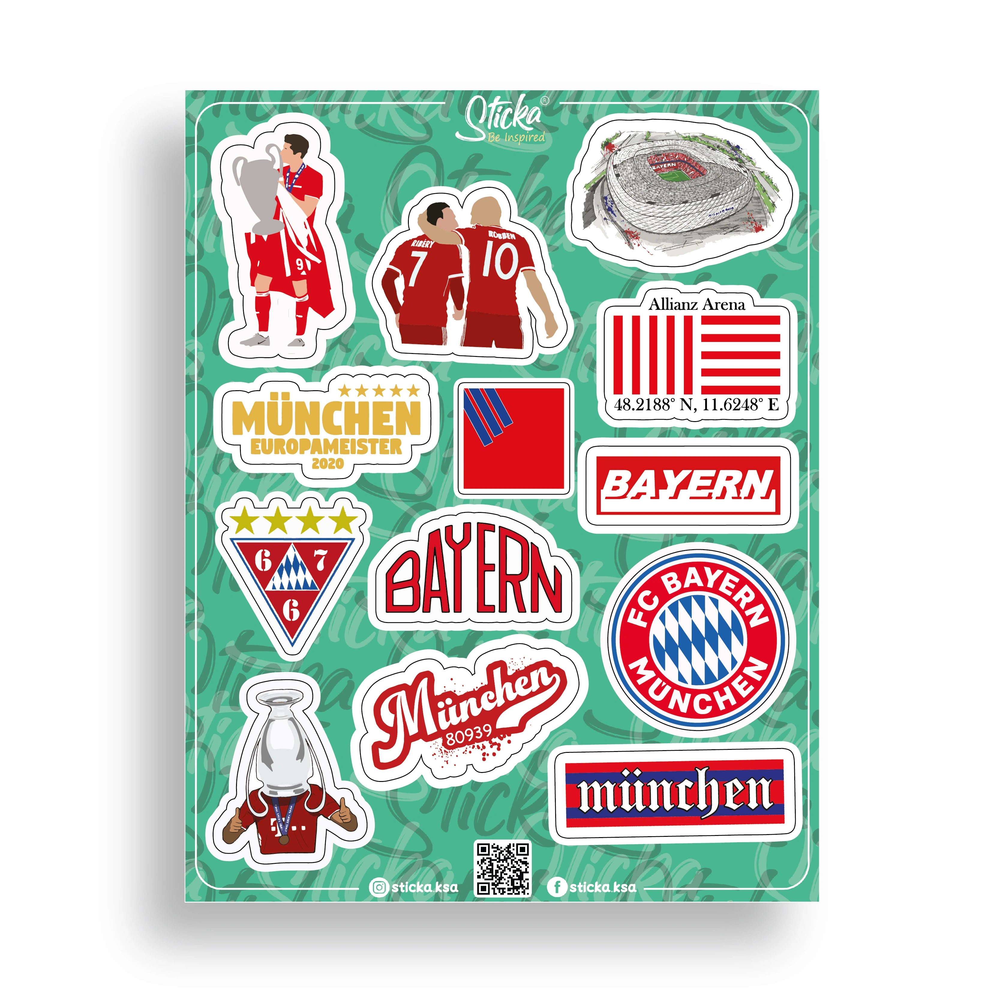 BAYURN MUNICH STICKER SHEET