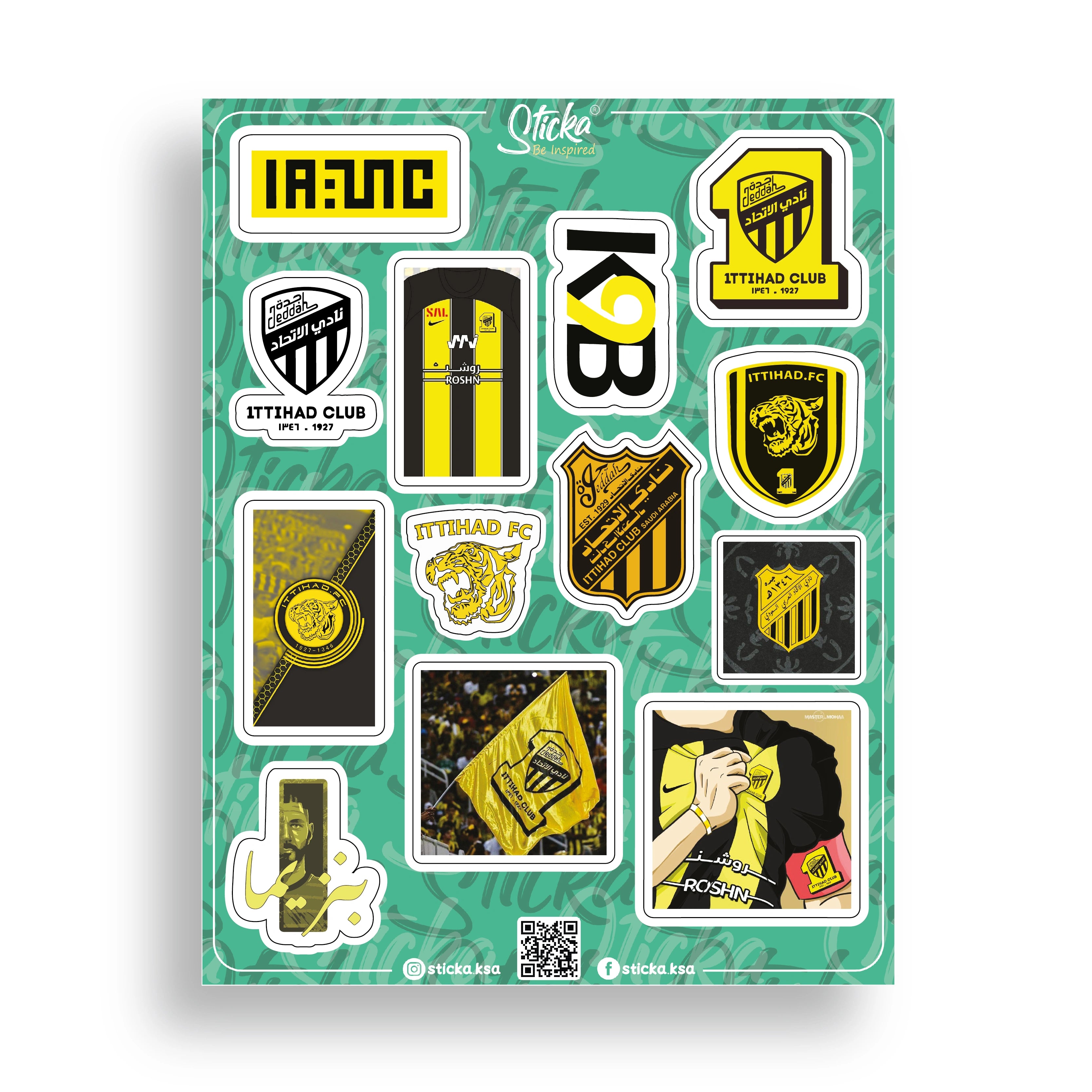 AL-ITTIHAD FC STICKER SHEET