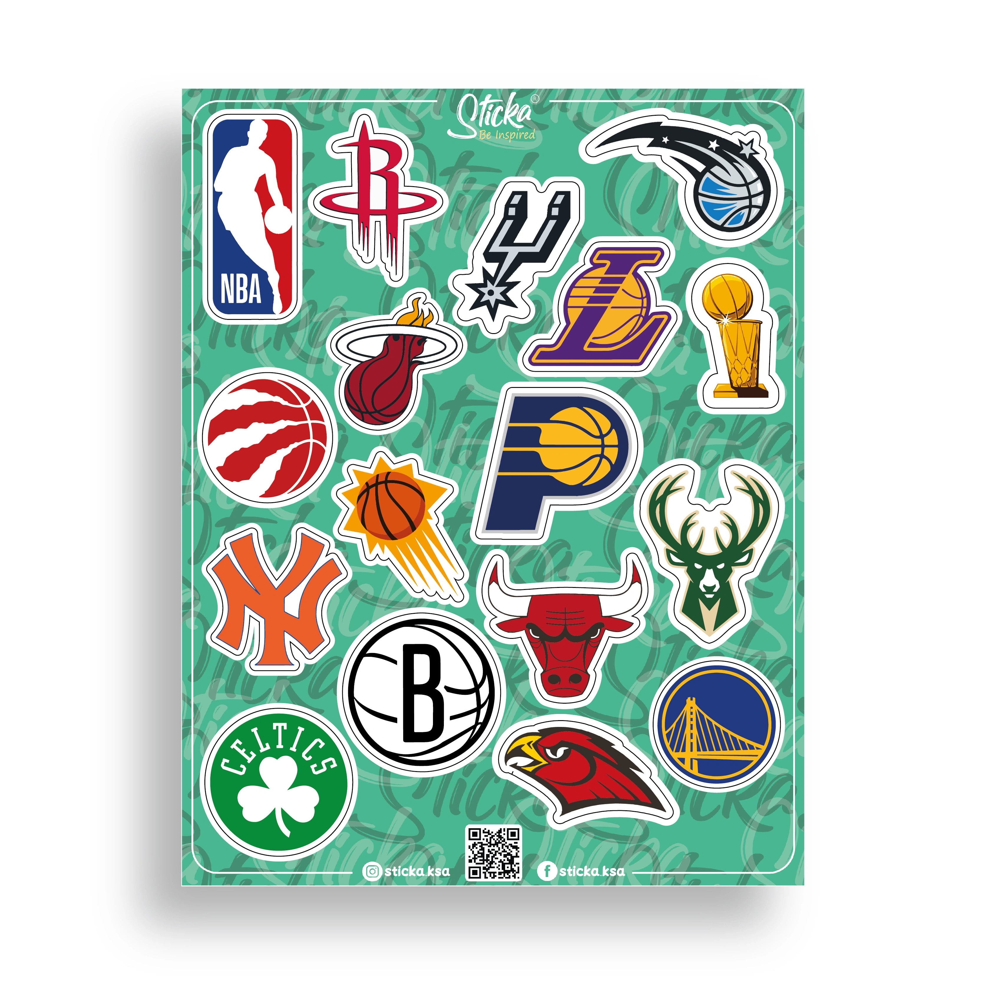 NBA LOGOS STICKER SHEET (1)