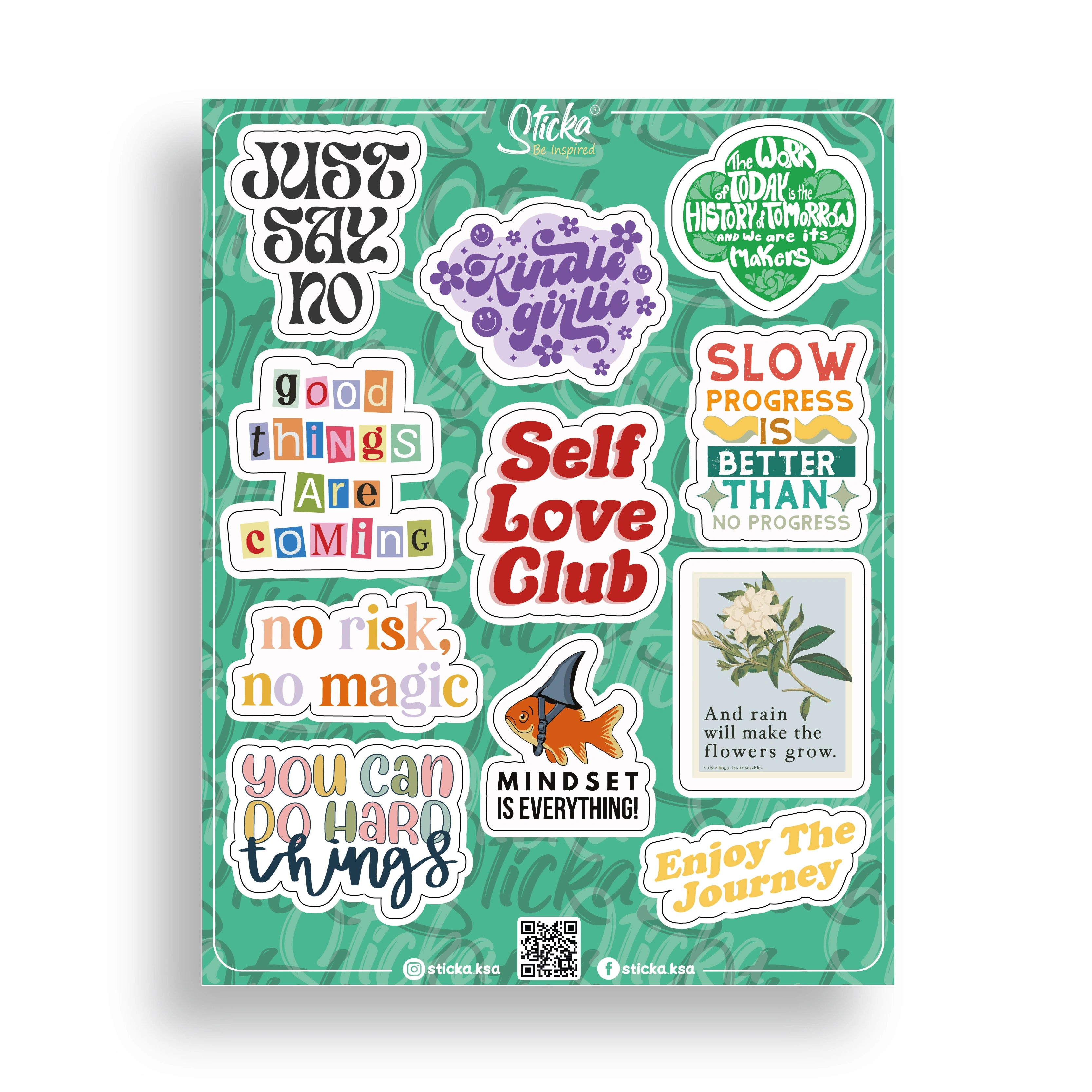 SELF-LOVE CLUB STICKER SHEET