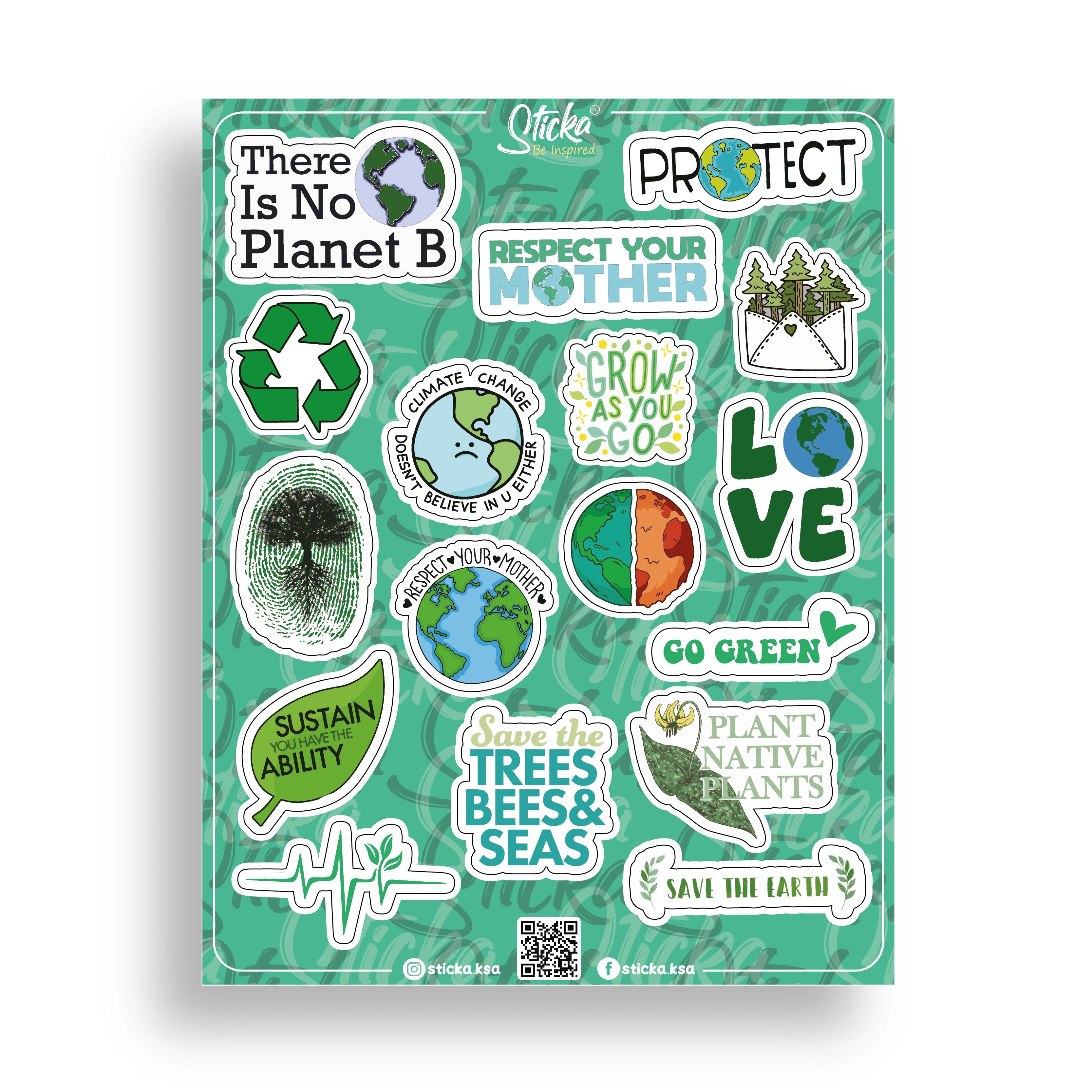 EARTH STICKER SHEET