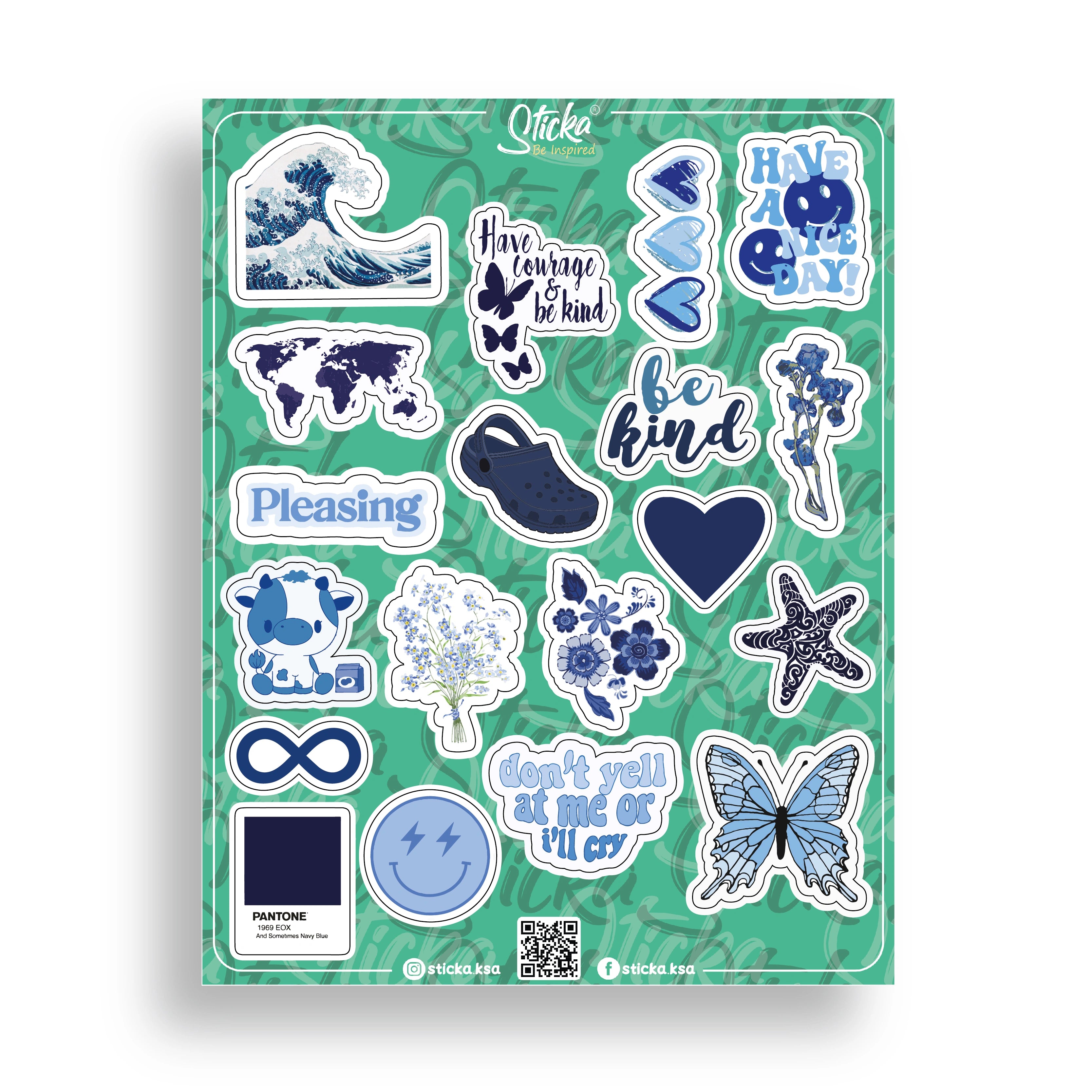 BE KIND STICKER SHEET