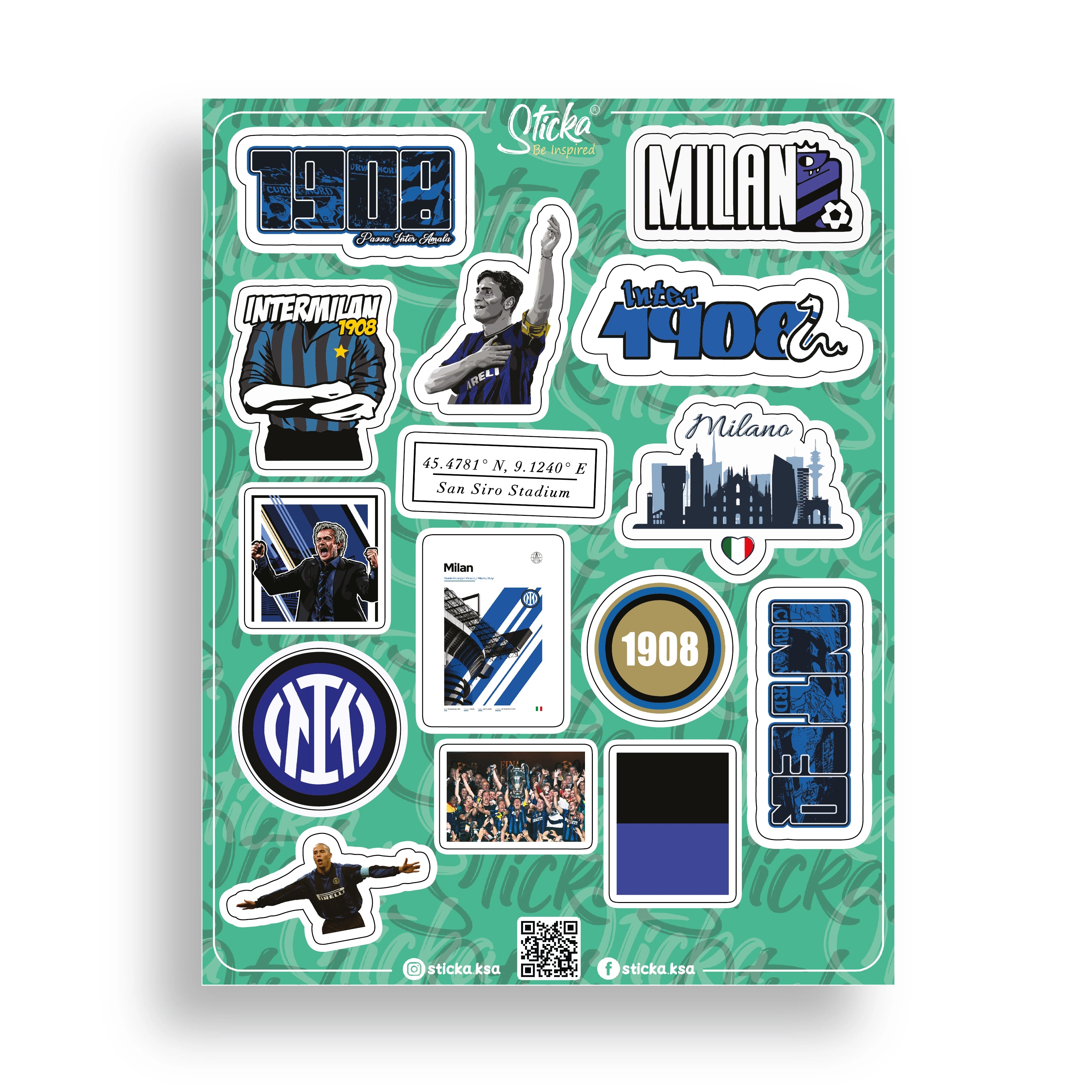 INTER-MILAN STICKER SHEET