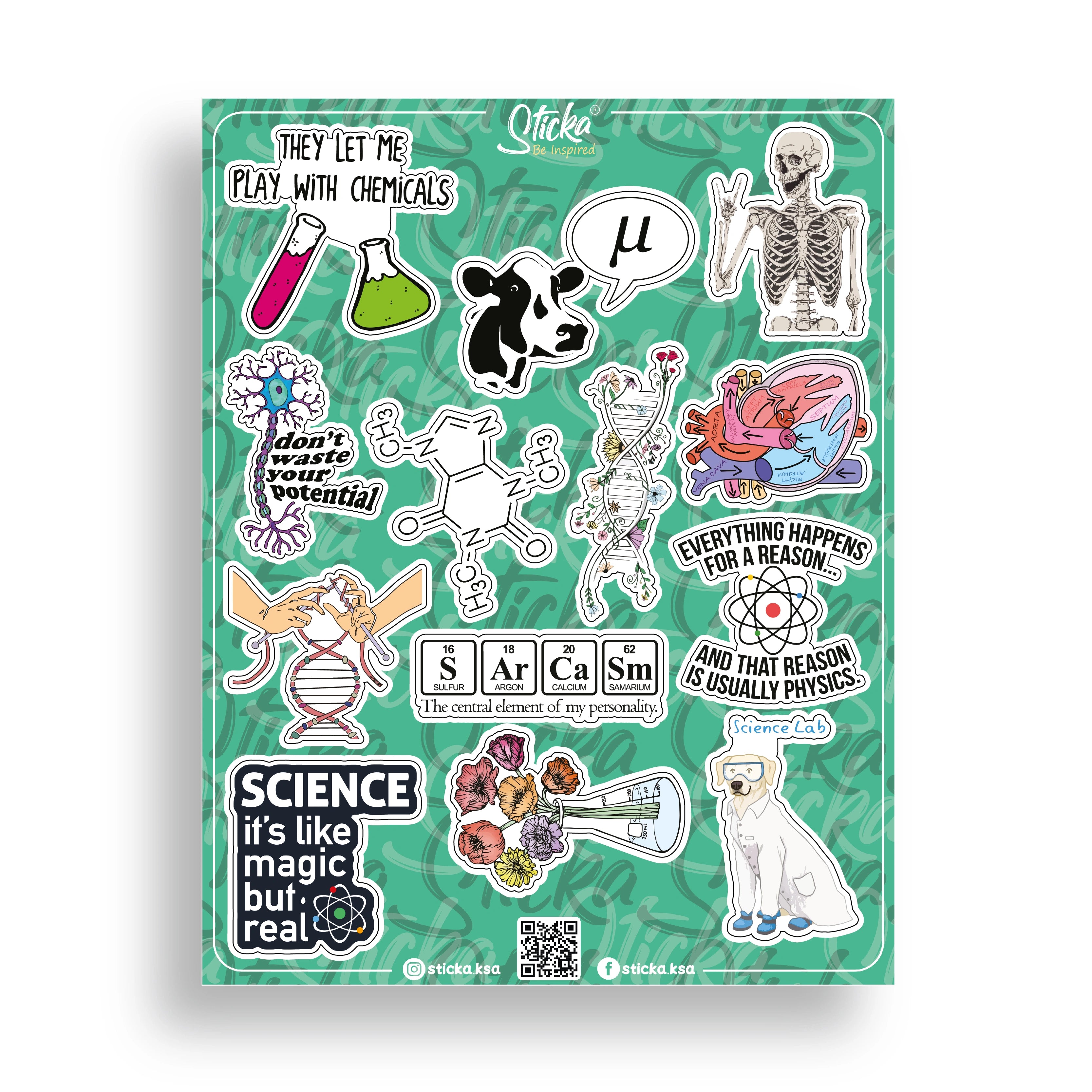 SCIENCE STICKER SHEET