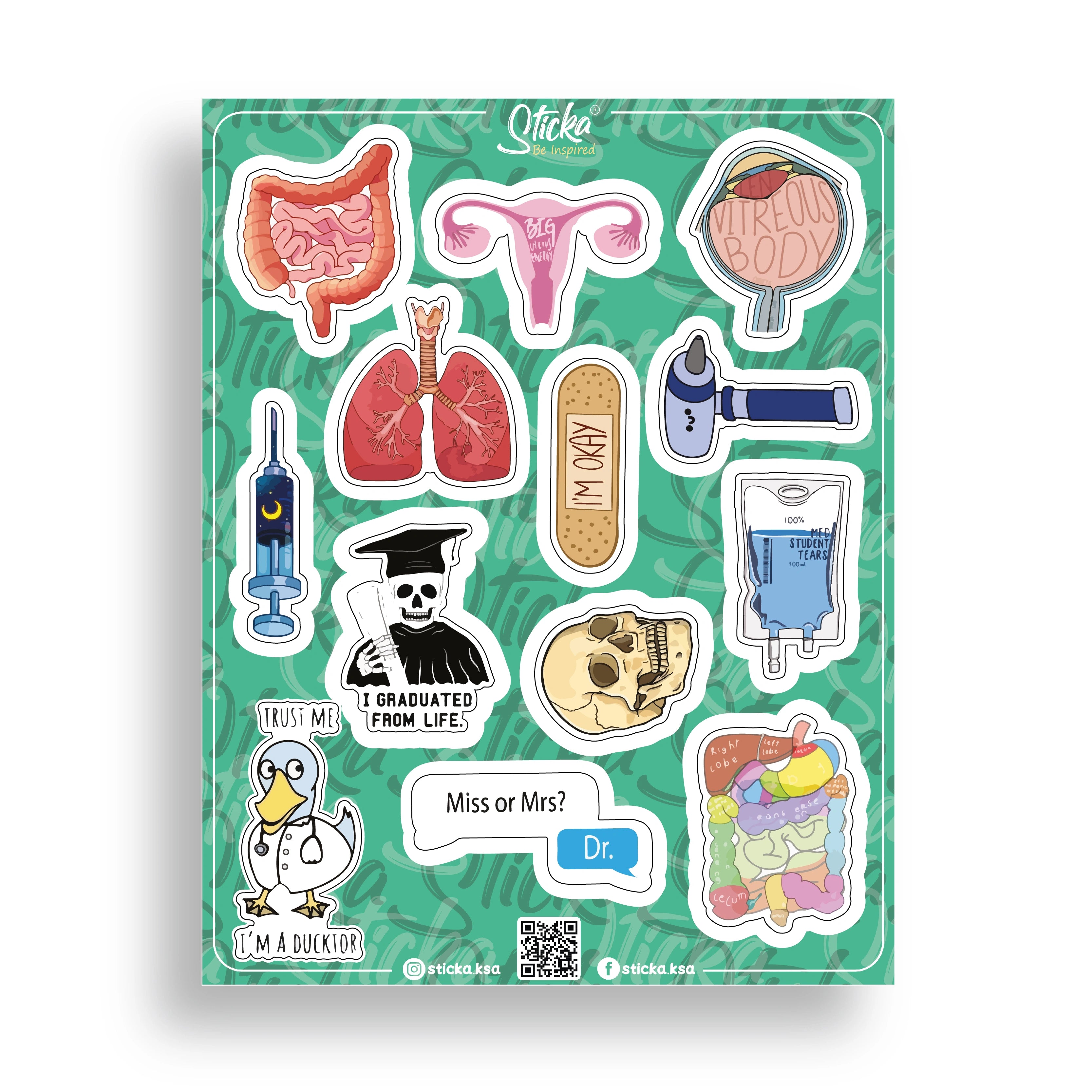 MEDICINE STICKER SHEET