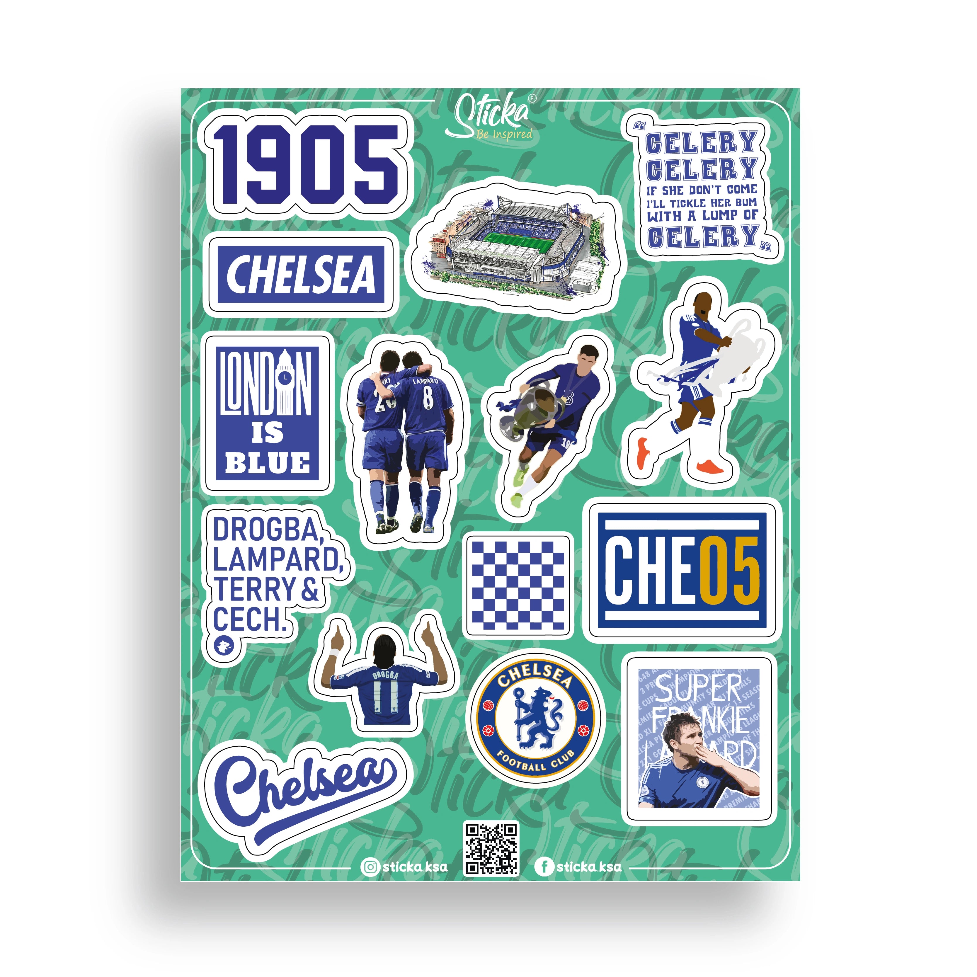 CHELSEA STICKER SHEET